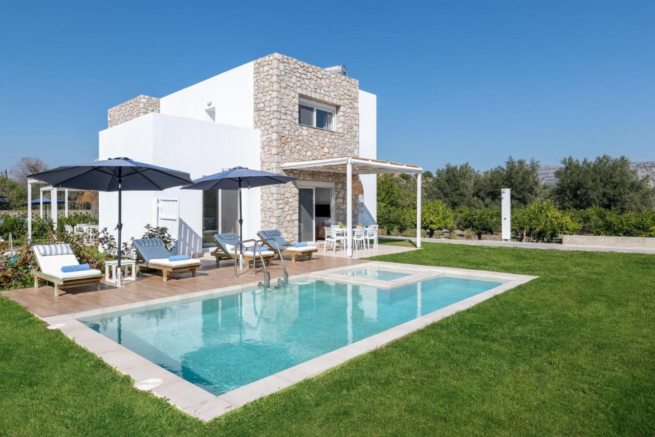 Ossiano Pool Villas,heating Pool, 2 Min Drive To & 10 Min To Lindos Villa Charaki